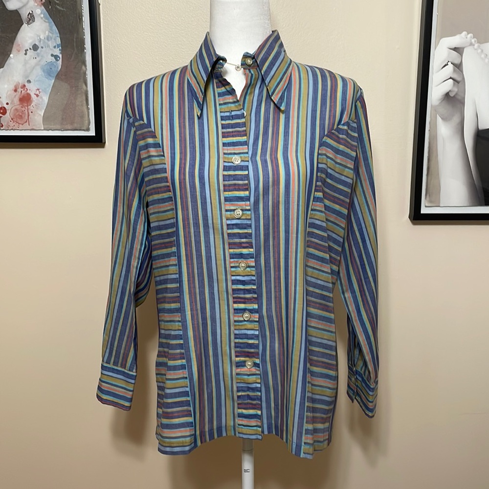 Vintage Striped Button Down